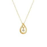 【無料ラッピング】  ヨンドシー 4℃ EAU DOUCE４℃ アクセサリー K10イエローゴールド ネックレス ダイヤモンド ブランド 正規品 新品 ギフト プレゼント 人気 おすすめ 誕生日 記念日 クリスマス 送料無料