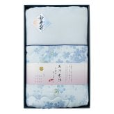 愛知 三河木綿 ダブルガーゼ 肌布団 ブルー ギフト 寝具 日本製 布団 ガーゼ 綿 ポリエステル【北海道・沖縄県・離島 配送不可】