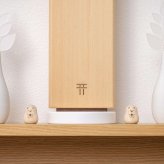 神具 オブジェ「狛犬だるま 阿吽（ あうん ）《 神樹の木 》」国産 縁起物 ダルマ 達磨 だるま お祝い 狛犬 コンパクト モダン シンプル おしゃれ リビング ナチュラル かわいい 置物 神棚 狛犬の置物 だるまの置物 飾り かざり 小さい ミニ 小型 玄関飾り 天然木 インテリア小物（雑貨類）【送料無料】