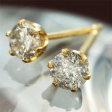 ダイヤモンドピアス 0.3ct K18 イエローゴールド レディース 18金 18K 一粒 シンプル ジュエリー アクセサリー 天然石 誕生石 ギフト プレゼント