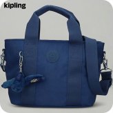 キプリング トートバッグ レディース ブランド Kipling ミンタ ロゴ ワンポイント 無地 2WAY KI7541-5PZ Casual Blue