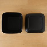 黒マット角耐熱おひつ　（2合用）