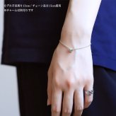 ブレスレットチェーン あずきチェーン 太さ1.5mm K10ホワイトゴールド 長さ選べる 15 ～20 ブレスレット チェーン ハワイアンジュエリー メンズ レディース 誕生日 プレゼント ハロウィン 【品番：CH176-B-W】