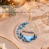 【名入れ】アクリル クリスマス オーナメント ツリー ギフト プレゼント 贈り物 透明 飾り 装飾 記念 記念日 インテリア 雑貨 冬 男の子 女の子 ペット 男性 女性 オーダーメイド