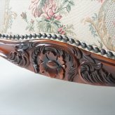 ソファ 座椅子 姫系 家具 二人用 かわいい ロココ 猫脚 アンティーク風 エステサロン シェル 型 ゴージャス アンティーク調 ゴシック ー 2人掛け シャビーシック エレガント フレンチ ヨーロピアン 猫足 貝殻 マーメイド