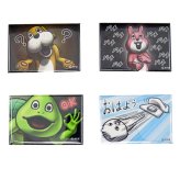 ブリキマグネットうさぎ目が笑ってない着ぐるみたち(MCD)