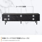 大理石柄テレビ台 幅150cm×奥行35cm×高さ42cm リビング パーティクルボード MDF スチール メラミン 組立品 ノイズレスなデザインが空間をスタイリッシュに演出します 小物やAV機器をまとめて整理可能 マーブルホワイト マーブルブラック 新生活