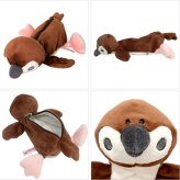  NICI ニキ スズメ フィギュアポーチ 定形外 送料無料 ペンケース 筆箱 鳥 すずめ ぬいぐるみ
