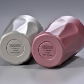 敬老の日 名入れ ペアギフト SXX THERMOS サーモス 真空断熱ダイヤカットロングタンブラー 食洗機対応モデル 400ml ピンク シャンパンゴールド 2点 ギフトBOX入り / プレゼント ギフト 両親 夫婦 結婚 金婚式 銀婚式 退職 記念 誕生日 長寿 祝い