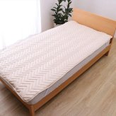 オールシーズン 快適睡眠 パッド 洗える 帝人 マイティトップ2 防ダニ 抗菌防臭 洗濯機OK 四隅ゴムバンド付き ズレにくい セミダブル 120×200cm