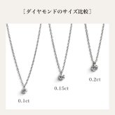 ラボグロウンダイヤモンドネックレス 一粒ダイヤモンド Lab Grown Diamond 0.20ct Stainless316素材【送料無料】【レディース,激安,特価,通販】