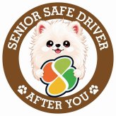 カーサイン 高齢者マーク SENIOR SAFE DRIVER ポメマル ステッカー シール 直径13cm 肉球 日本製 車