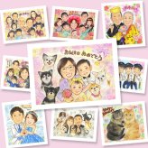 誕生日のプレゼントに、ずっとそばに置きたくなる似顔絵です。下書き確認ができるので、安心して贈れます。 似顔絵 誕生日 プレゼント 手描き 名入れ 贈り物 ギフト 誕生日 記念日 お祝い 家族 男の子 女の子 子供 子ども 名入れ 下書き確認 修正無料 一生もの 喜ばれる サプライズ 宝物 サプライズ 記念 誕生日 結婚祝い 卒寿祝い 感謝の品 長寿祝い 色紙 カラフル メモリアルギフト 古希祝い