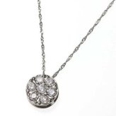ネックレス レディース プラチナ Pt900 セブンストーン ダイヤモンド ペンダント 7石 天然ダイヤ 華奢 シンプル アクセサリー ジュエリー 上品 贈り物 プレゼント ギフト