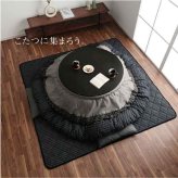 こたつ布団 円形 単品  しじら織り 約225cm丸