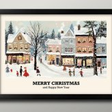 日本製 メリー クリスマス Xmas Christmas サンタクロース ビンテージイラスト A3 サイズ ポスター アート おしゃれ 絵画 インテリア 北欧 イラスト マット紙 艶消し アートパネル 額 フレーム デザイン 壁掛け ギフト 新築祝い ディスプレイ  速達 送料無料