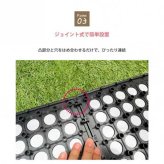 ジョイントマット 遮熱 30cm 18枚セット タイル柄 アイボリー 屋外 ベランダ バルコニー 庭 床材 敷物 防水 耐久性 カット可能 ジョイントパネル SJT-30 IV