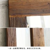 ミラー ドレッサー 全身鏡 姿見 天然木 スタンド 大きめ 無垢 大判 立て掛け 鏡 全身 60×160cm ウッドフレーム ヴィンテージ アンティーク おしゃれ 木製 エルム材 古材 玄関 北欧 ビンテージ カフェ風 西海岸 大型 壁面