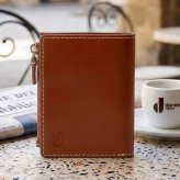 ベリーズヨーク　BELLIES YORK　コンパクト財布　二つ折り財布　BYTM1882BR　ブラウン　茶色　ベジタブルタンニン　イタリアンレザー　牛革　”エイジングを楽しむ革小物”