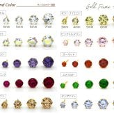 つけっぱなし ピアス 金属アレルギー対応 キュービックジルコニア サージカル ステンレス おしゃれ 一粒 一個 片耳 大人 20代 30代 40代 50代
