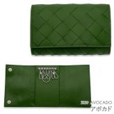 選べる4色 ボッテガヴェネタ BOTTEGA VENETA キーケース 6連 イントレチャート メンズ レディース 本革 レザー トープ ベージュ スレート グレー アボカド グリーン ネイビー 630336 V3US1 鍵入れ