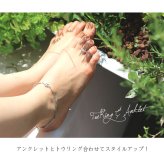 ハワイアンジュエリー アンクレット WAVEバー 花 プルメリア 長さ調節可能 シルバー925 ロジウムコーティング ジルコニア パーツ アジャスター 彼女 妻 女性 レディース 誕生日 プレゼント ハロウィン 【品番：SAK3448】