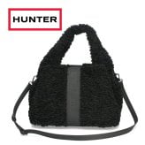 ハンター HUNTER トートバッグ レディース ブークレ ミディアム トート UBX5522PRC ハンドバッグ ショルダーバッグ 2WAY もこもこ ふわふわ ボア風 カジュアル おしゃれ ブラック