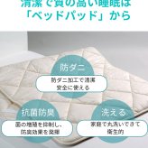 ベッド 寝具 パッド クイーン 160×200cm 洗える ポリエステル 100% 西川 抗菌 防ダニ ホテル仕様 オールシーズン 夏 冬 ウォッシャブル ベット パット 厚手 優しい肌触り AM03000090