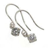 ダイヤモンドピアス 18金 K18 レディース 0.2ct フックピアス ホワイトゴールド 揺れる 華奢 上品 シンプル 記念日 プレゼント ギフト ジュエリー アクセサリー