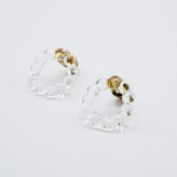 HARIO ハリオ ピアス アクセサリー スモールサークル HAW-SC-002P ガラス 耐熱ガラス 女性 レディース おしゃれ 上品 ギフト プレゼント カジュアル フォーマル 誕生日 ジュエリー 母の日 サマーアクセ プチギフト 20代 30代 40代 50代 60代