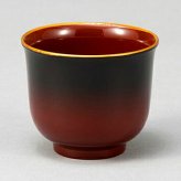 ぼかし塗　ぐい呑　内朱 インテリア 漆器 盆 カタログギフト 景品 粗品