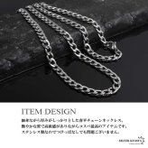 ステンレス 喜平ネックレス チェーンネックレス 丸み なめらか シルバー 5mm 2サイズ 細身 シンプル 存在感 メタル お洒落 メンズ 男性 金属アレルギー対応
