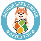 カーサイン 高齢者マーク SENIOR SAFE DRIVER 柴犬 ステッカー シール 直径13cm 肉球 日本製 車