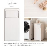 収納家具 ラック ランドリー 洗濯物入れ 洗濯カゴ サニタリー 洗面所 収納 キャスター付き 木目調 蓋付 プッシュ扉 見せない 隠す おしゃれ シンプル ランドリーバッグ付き ブラウン ホワイト ナチュラル 組立式