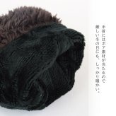 手袋 レディース かわいい おしゃれ 暖かい 冬 中綿 防寒 あったか スマホ対応 パール 花 ファー ブラック プレゼント【LALUICE ラルイス】