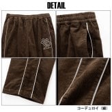  FUBU フブ トラックパンツ メンズ コーデュロイ ワイドパンツ ボトムス ブランド ロゴ ストリート ヒップホップ ダンス オーバーサイズ ビッグシルエット 秋冬 M L XL XXL 大きいサイズ 黒 fam-62502 レディース 2026FW karlas