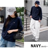  FILA フィラ Tシャツ メンズ 長袖 胸ポケット付き クルーネック 綿混 ワンポイントロゴ 刺繍 ロンT スポーツブランド トップス カットソー おしゃれ シンプル 無地 韓国 M L LL 3L 大きいサイズ 白 黒 紺 中学生 高校生 outfit