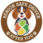 カーサイン 高齢者マーク SENIOR SAFE DRIVER ビーグル ステッカー シール 直径13cm 肉球 日本製 車