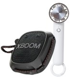 【2点 アウトドアセット】ペルチェ 冷却プレート搭載 ハンディファン ホワイト LCAF004 ＆ LG XBOOMGo スピーカー XG2TBK ポータブルスピーカー アウトドア キャンプ 釣り おしゃれ 夏 熱中症対策