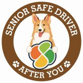 カーサイン 高齢者マーク SENIOR SAFE DRIVER スムースコリー ステッカー シール 直径13cm 肉球 日本製 車