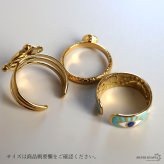 ステンレス イーブルアイリング 3タイプ 18KGP ゴールド gold 邪視 エスニック オープンリング フリーサイズ レディース 女性 指輪 金属アレルギー対応