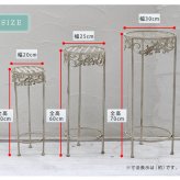 ガーデン エクステリア ブランティーク ホワイトアイアンフラワースタンド 3点セット 簡単組立 アンティーク モダン スタイリッシュ シンプル フラワースタンド 花台 プランター インテリア 家具 天然 おしゃれ カフェ 北欧 新生活