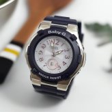 BABY-G カシオ ネイビー BGA-1100-2BJF ソーラー電波 プレゼント腕時計 ギフト  ラッピング無料 baby-g  手書きのメッセージカードお付けします ほんのり好きでいてください