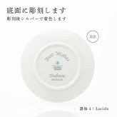 Tiffany ティファニー ブルー リンク  デザートプレート 20cm 単品 名入れ彫刻代込み 名入れ 名前入り ギフト プレゼント 誕生日 記念日 母の日 還暦 退職 受賞 お祝い 名前 刻印 法人記念品 正規品 紙袋付き 取り皿 開店祝 周年祝