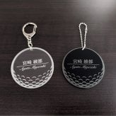 ゴルフ ネームプレート 名入れ キーホルダー コンペ 記念品 プレゼント ギフト 名札