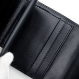 ボッテガヴェネタ 三つ折り財布 イントレチャート ミニ財布 コンパクト レザー 小銭入れ付き メンズ レディース ブラック 黒 BOTTEGA VENETA 776033 V3UH1 8425