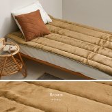 国産 アクリル敷きパッド ボリュームタイプ 約100×205cm シングル S 洗える 静電気防止 四方ゴム付き 厚手 ふっくら なめらか 日本製 新生活