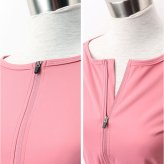 ヨガトップス レディース 長袖 通販 ヨガウェア ヨガウエア Tシャツ ランニングウェア ランニング スポーツウェア ウォーキング ジム フィットネス ハーフジップ ストレッチ 伸縮 ピラティスウェア おしゃれ 無地 シンプル ピラティスウエア スポーツ