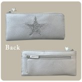 きらきら 薄型長財布 軽量 軽い ピソラロ Pisoraro スタージュエリー 長財布 きれいめ きれい 軽い 軽量 とっても軽い おしゃれ プレゼント ギフト 贈り物 L字 ラウンド 星 星好き ビジュー ロング ロングウォレット シンプル プチプラ ファスナー カード 使いやすい