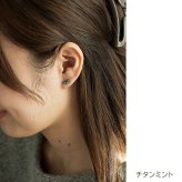 セカンドピアス チタン つけっぱなし 純チタン 3連 丸玉 スリーボール 金属アレルギー 日本製 ポスト 軸太0.75mm 長さ10mm 全8色 全品1個ずつバラ売り 医療用 おすすめ かわいい シンプル 小さめ ミニ 極小 人気 プレゼント